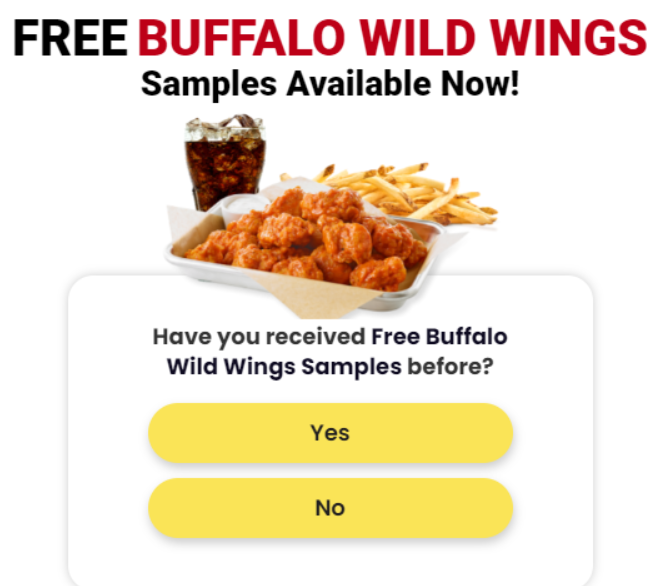 Get the Latest Buffalo Wild Wings Samples Now!Enter Your Information to Get Started – Limited Supply Available